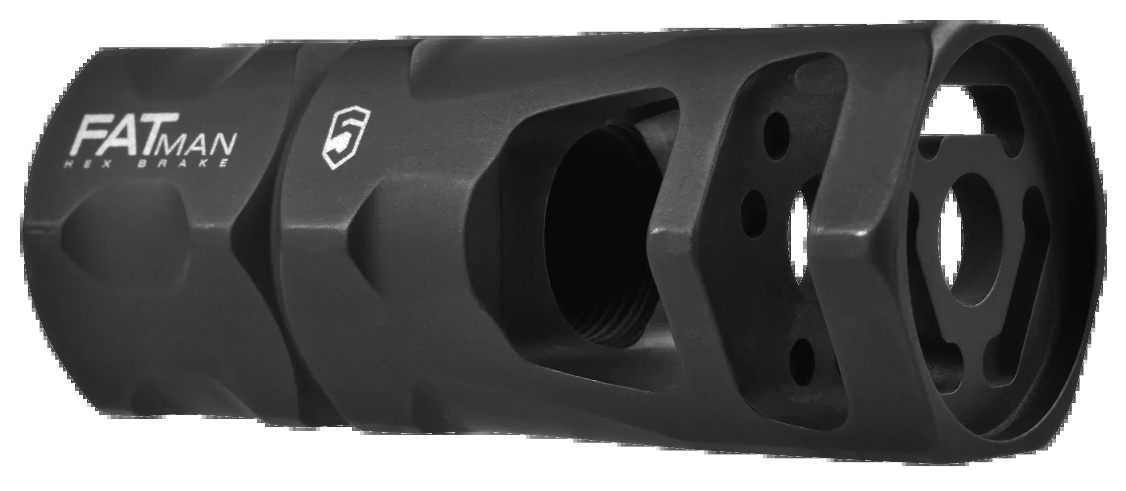 Phase 5 Muzzle Brake Fatman - 5.56mm 1/2x28 Ar-15 Black