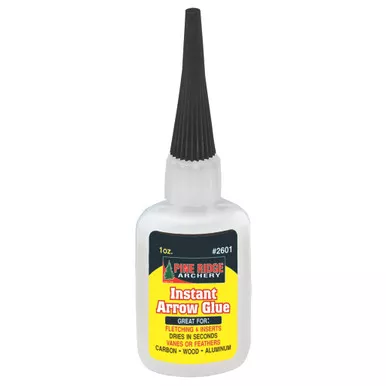 Pine Ridge 2602 Instant Arrow Glue, 2 Ounce, Black