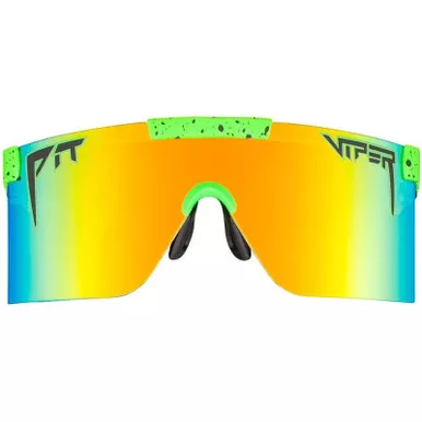 PIT VIPER The Intimidator Boomslang Green/Black Splatter Sunglasses (E-2K-BOMSLNG-INT)
