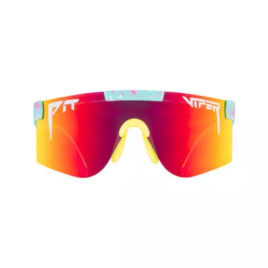 PIT VIPER The Playmate XS Blue with Pink and White Splatter Sunglasses (E-2K-PLAYMTE-JXS)