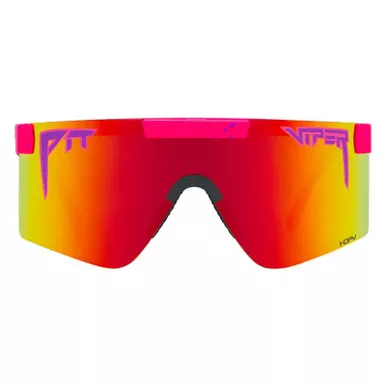 PIT VIPER The Radical Original Polar Double Wide Pink/Purple Splatter Sunglasses (the-radical-polarized-double-wide)