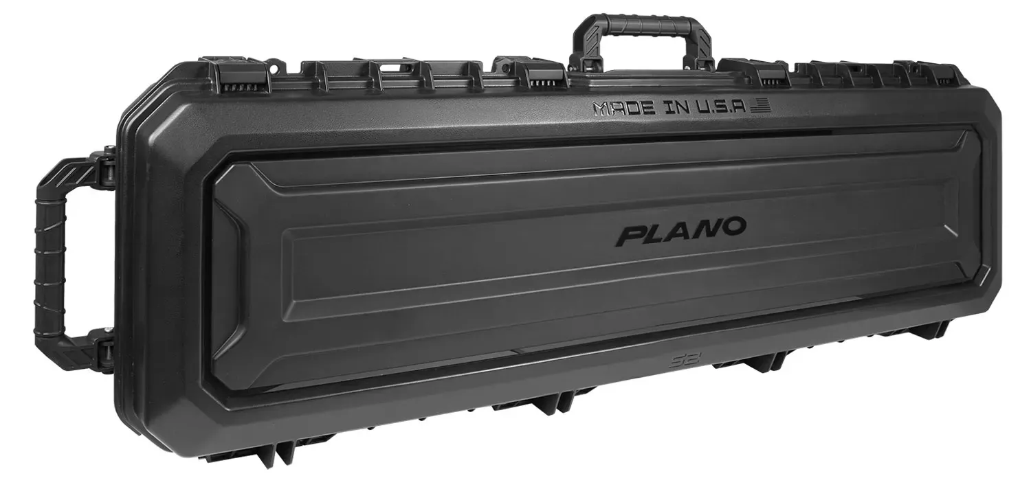 Plano All Weather Double Gun Case 53.5 x 17″ x 7″ (Exterior) Polymer Black”