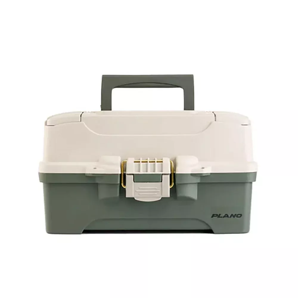 Plano Two-Tray Tackle Box – Green/Tan [P000404]