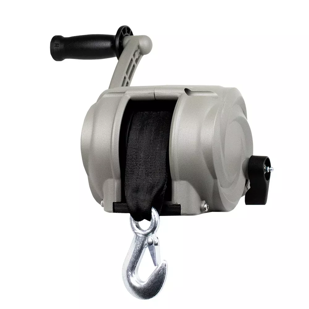 Powerwinch Premier Series Winch 2000lb, 8″, Crank Arm – Saltwater Silver [21300-W-2000-8-S-R]