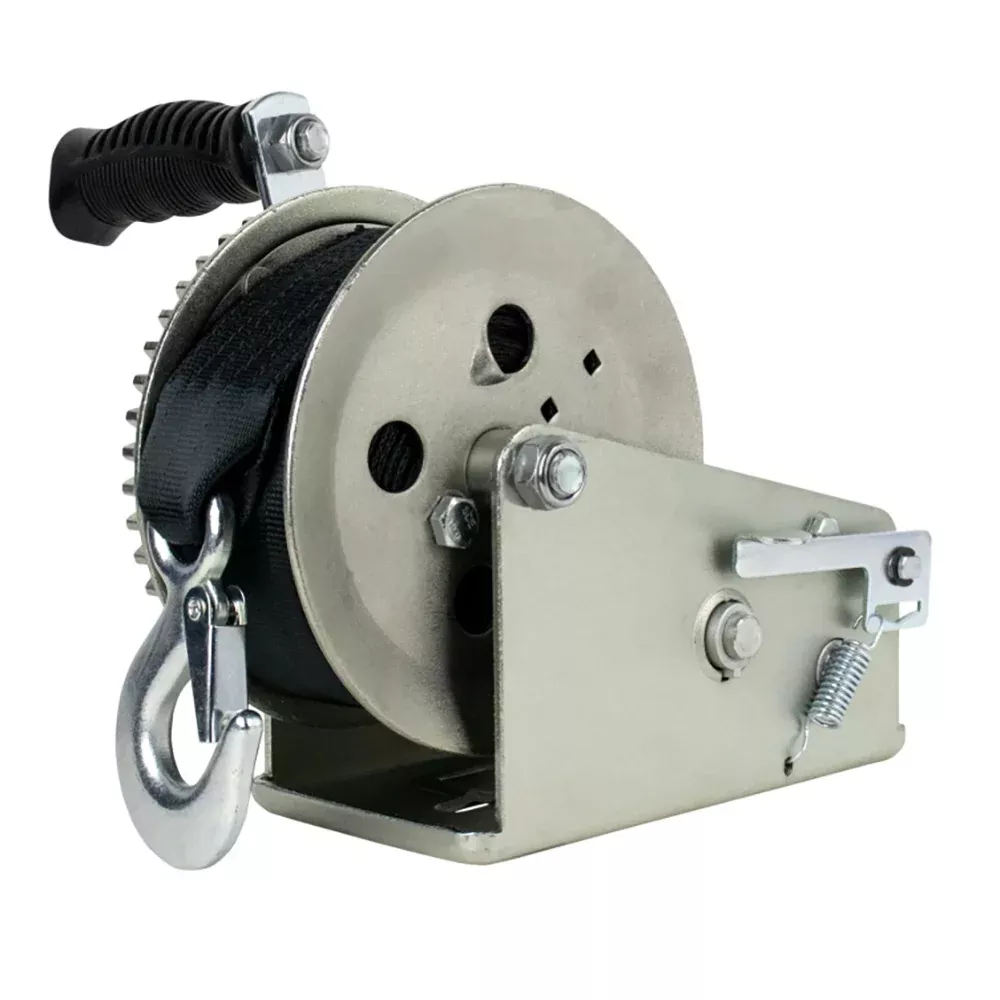 Powerwinch Utility Series Winch 2,000lb, 2 Speed, 6" Crank Arm - Zinc - 21500-W-2000-6-Z-R