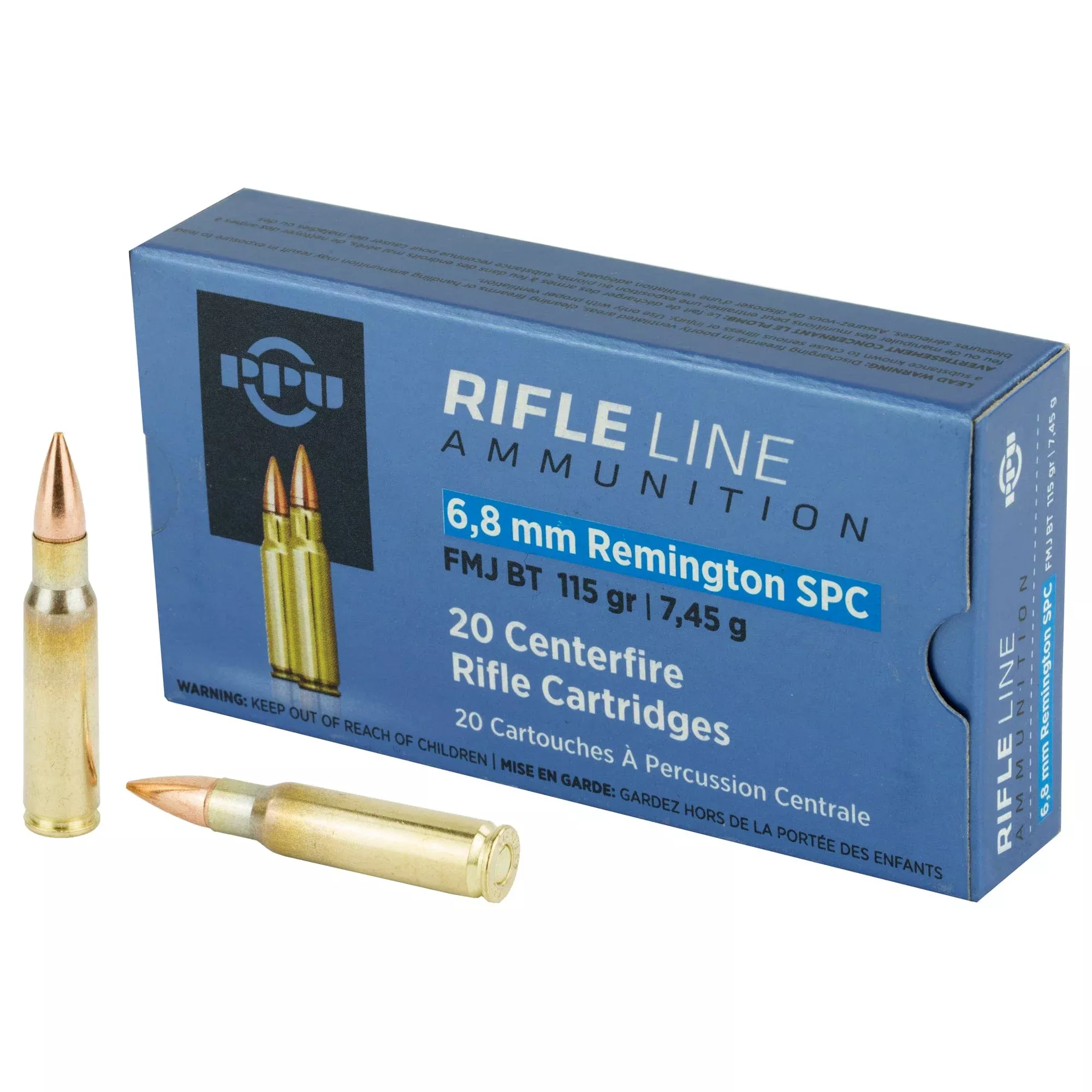 Ppu 6.8spc Fmjbt 115gr 20/1000