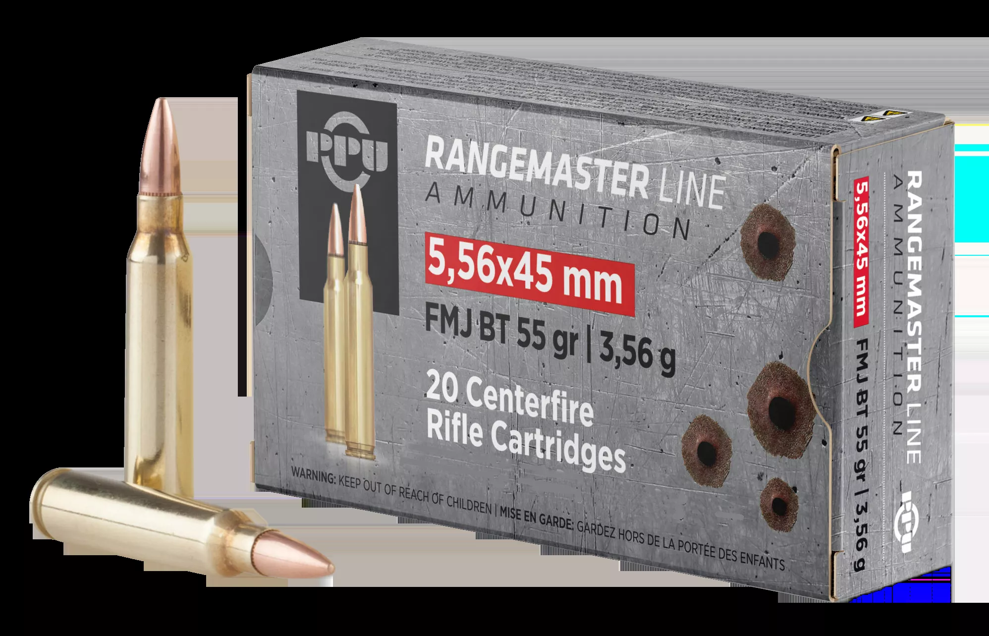 PPU Rangemaster 5.56x45mm NATO 55gr FMJ 1000rd Box