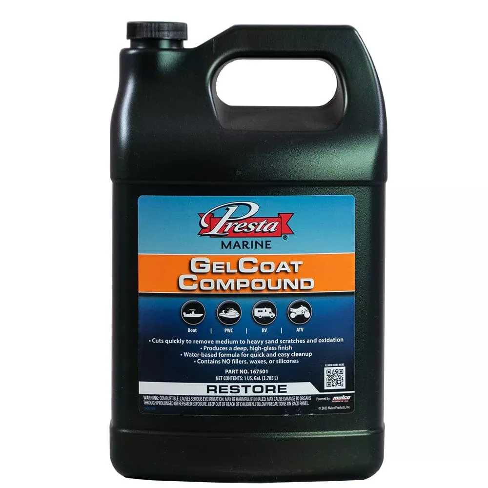 Presta Gel Coat Compound – 1 Gallon