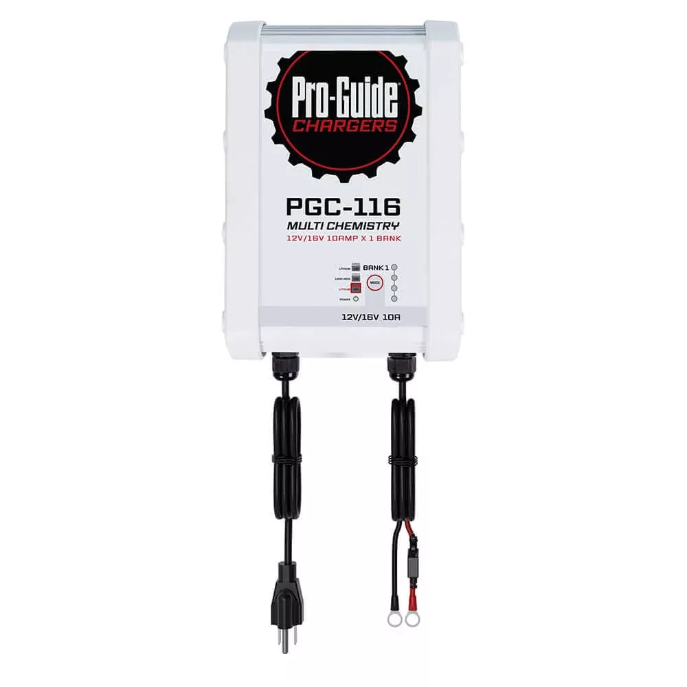 Pro-Guide 1 Bank On-Board Battery Charger - 12V/16V - 10-Amp - PGC-116