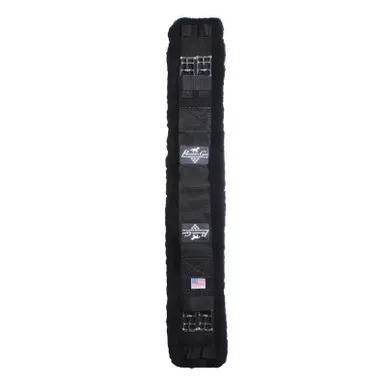 PROFESSIONAL'S CHOICE Black Dressage Girth with Shearling (DGS-BLA)