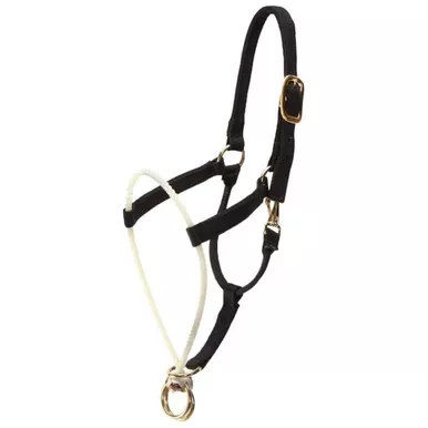 PROFESSIONAL'S CHOICE Black Nylon Halter Rope Nose