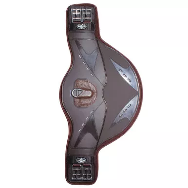 PROFESSIONAL'S CHOICE Contoured Belly Guard Monoflap Chocolate Girth (CBMG-CHO)