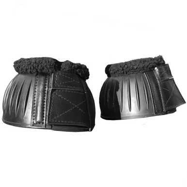 PROFESSIONAL'S CHOICE Fleece Open Black Medium Bell Boot (BBRF302-BLA)