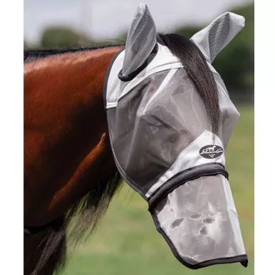 PROFESSIONAL'S CHOICE FlyScreen Fly Mask With Nose Cover (FSMN)