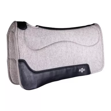 PROFESSIONAL'S CHOICE Precision Relief 29x30in Gray Felt Bottom Saddle Pad (PRFB-GRY)
