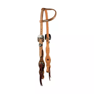 PROFESSIONAL'S CHOICE Quick Change Diamond Rough Out Tassel One-Ear Headstall (5135DRO)