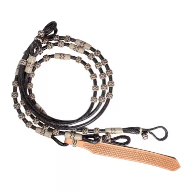 PROFESSIONAL'S CHOICE Rawhide Braided Romal Reins (3PRR)