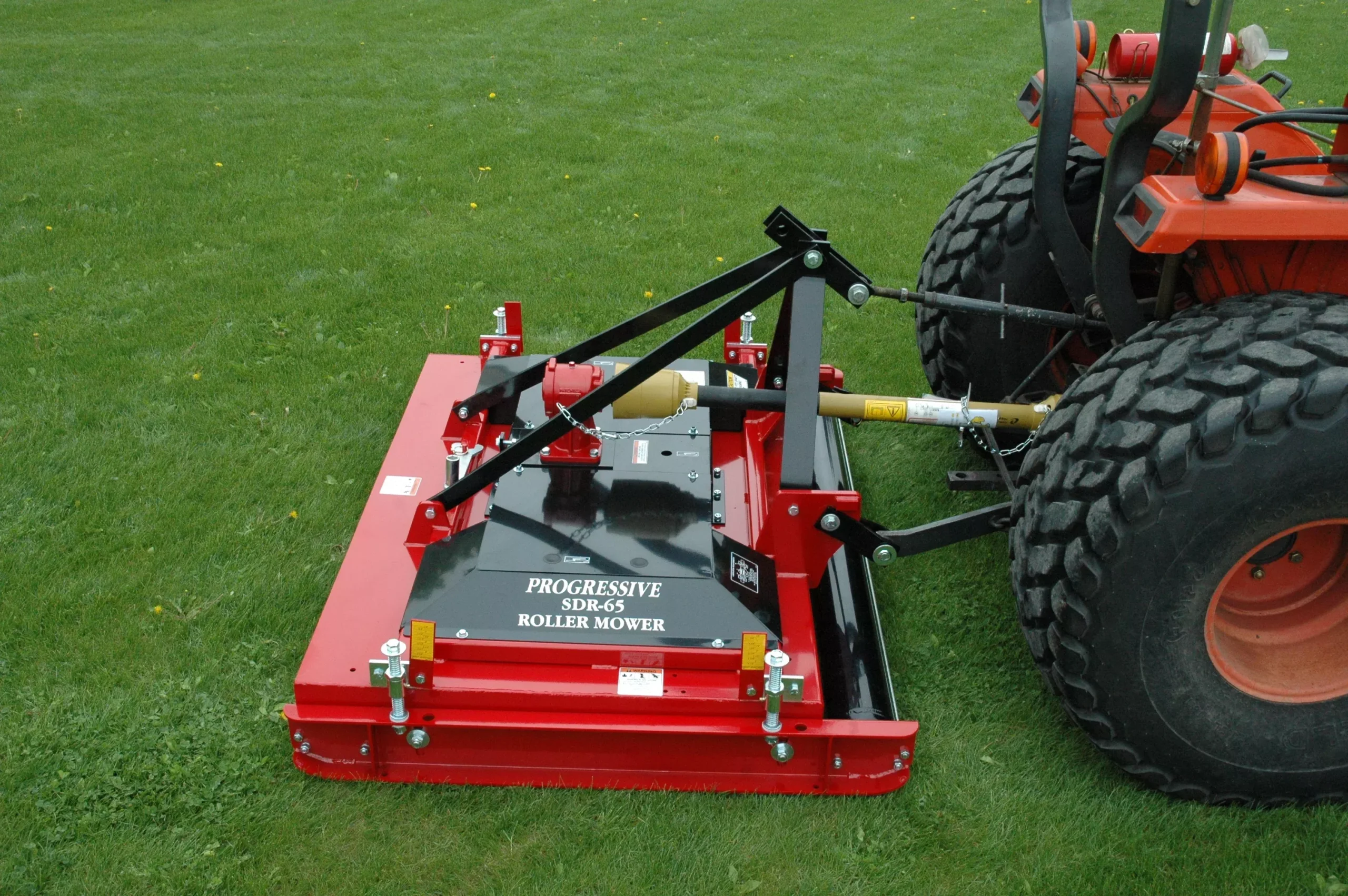 Progressive Turf Equipment Inc. Single Deck Finishing Roller Mower | Model SDR-65 | Cutting Width 65″ | 25 HP | For Tractors