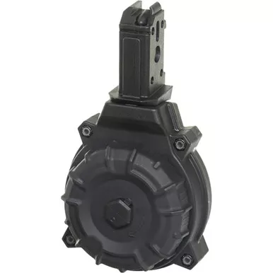 ProMag DRM-A22 Polymer Drum Magazine CZ Scorpion 9mm, Black, 50 Round