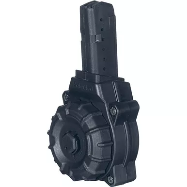 ProMag DRM-A26 Polymer Drum Magazine AR-15 Glock 9mm, Black, 30 Round