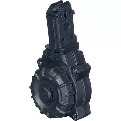 ProMag DRM-A29 Polymer Drum Magazine CZ Scorpion 9mm, Black, 30 Round