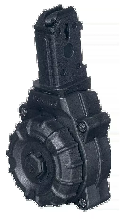Promag Polymer Drum Magazine Cz Scorpion 9mm Black 30 Rd.