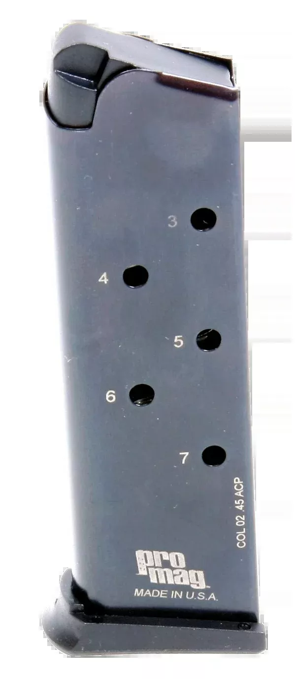 Promag Steel Magazine 1911 .45 Acp Blued 7 Rd.