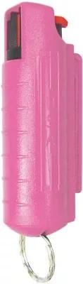 Psp Pepper Spray W/ Pink Hard – Case W/ Key Ring 1/2 Oz.