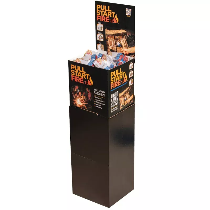 Pull Start Fire Floor Display 72ct Shipper