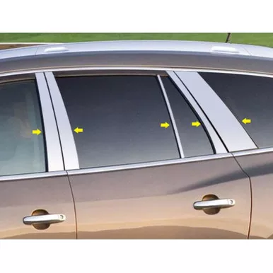 QAA 10-Piece Stainless Steel Pillar Post Trim Fits Buick Enclave 2013-2017 (PP53533)