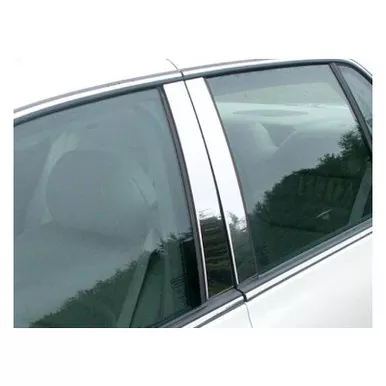 QAA 4-Piece Stainless Steel Pillar Post Trim Fits Cadillac DeVille 2000-2005, Cadillac DTS 2006-2011 (PP40245)