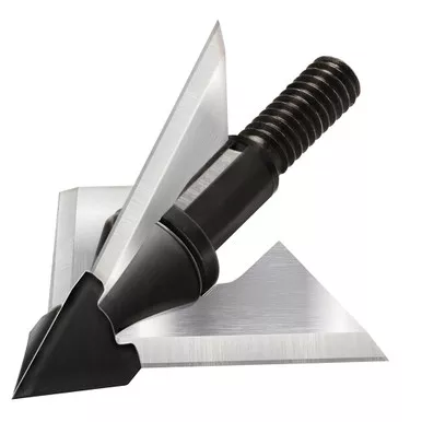 QAD BC100-F Exodus Broadheads Crossbow, Full Blade, 100 Grain, Black, 3 Pack