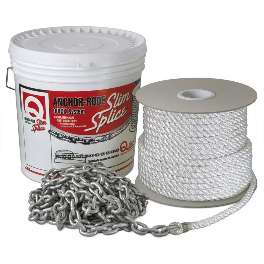 Quick Anchor Rode 25′ – 8mm Chain – 200′ – 5/8″ Rope [FVC080358220A00]