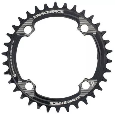 RACE FACE 104 BCD Hyperglide+ 32T Black 12-Speed Chainring (RNW104X32TSHI12BLK)