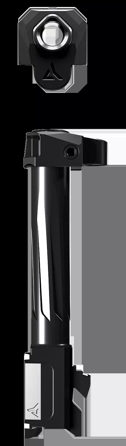 Radian Weapons Ramjet + Afterburner Combo(Barrel & Compensator) 9mm Luger Black Fluted Stainless Steel for Glock 19 Gen3