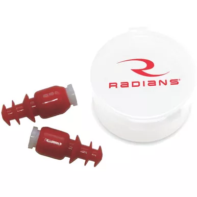 Radians CF7000BP Cease Fire Baffle Style Earplugs, Red, 1 Pack