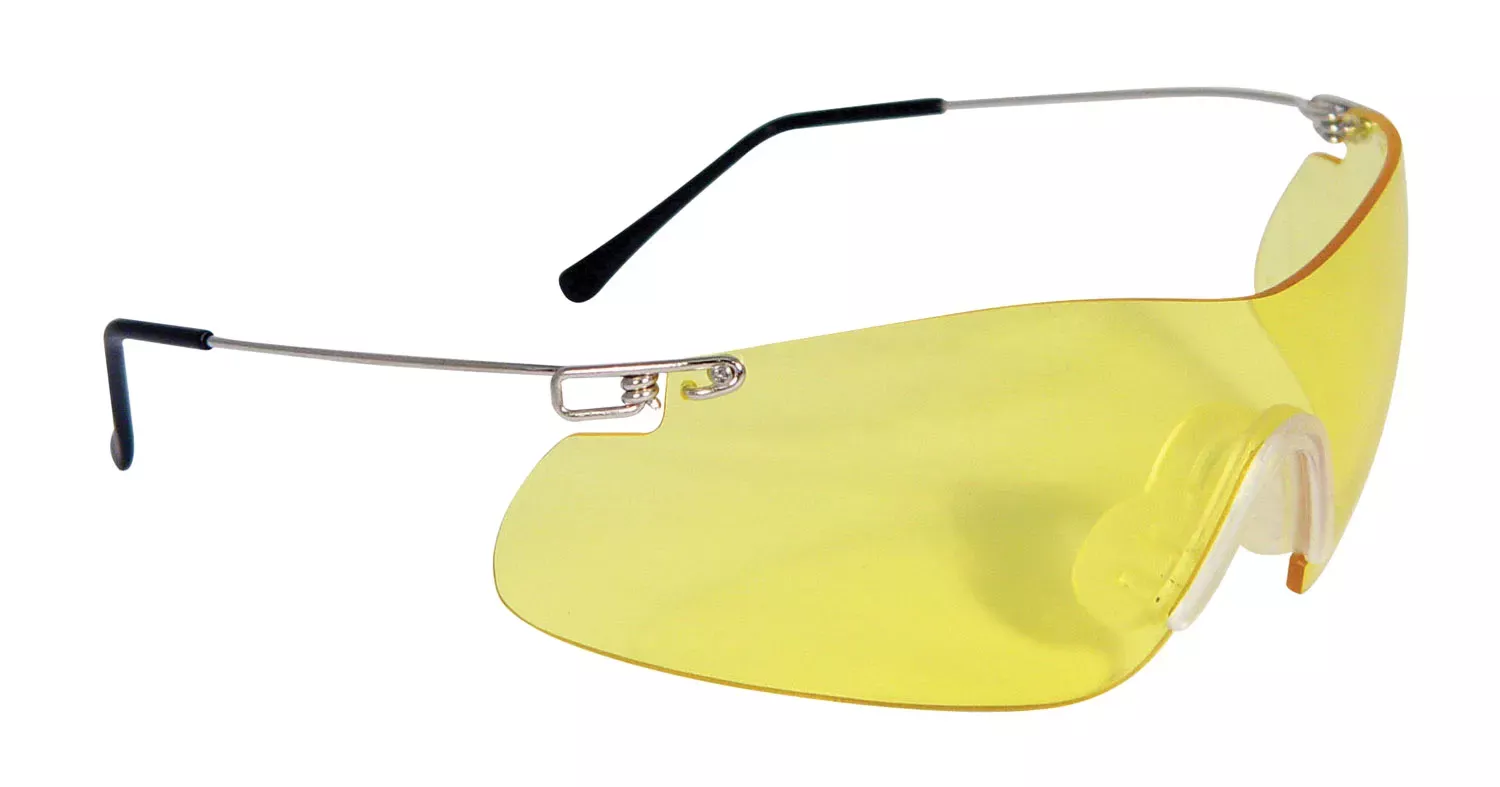 Radians Clay Pro Shooting Glasses 99.9% UV Rated Wraparound Amber Lens for Adults