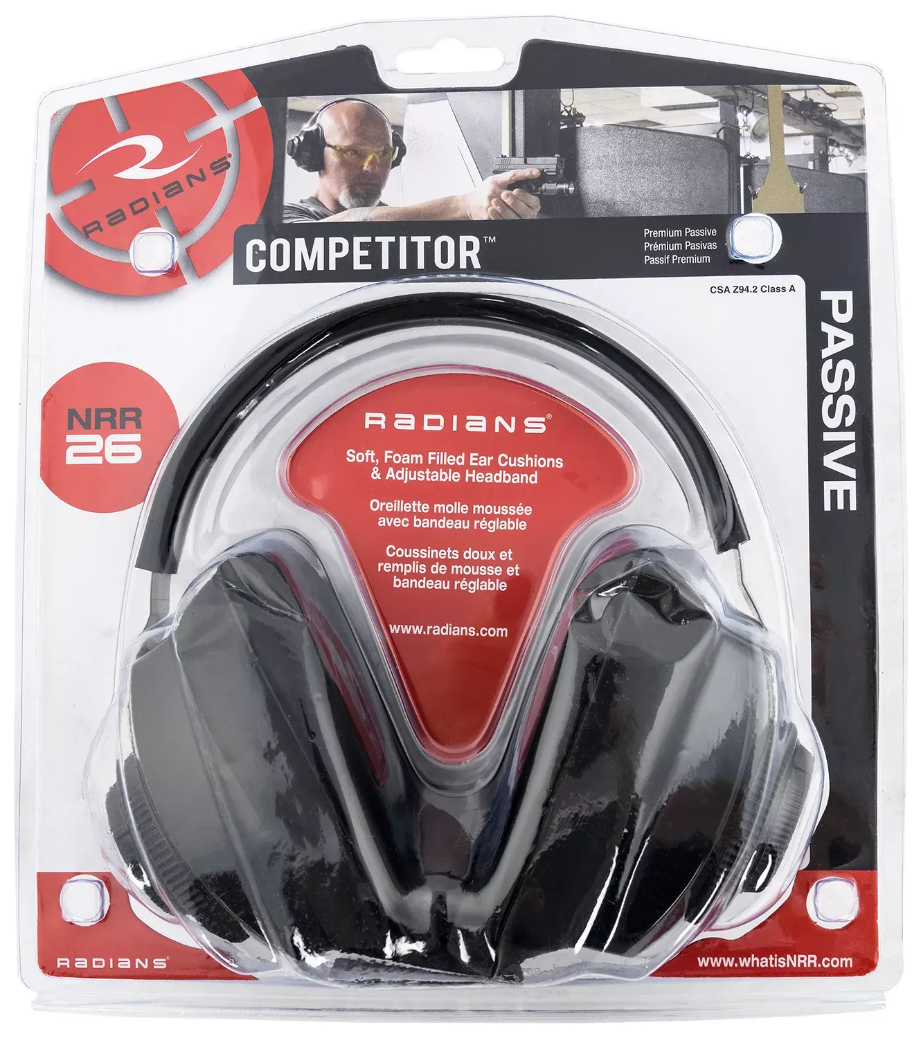 RadiansCompetitor Muff 26 dB Over the Head