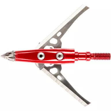 Rage R38901 2 Blade Chisel Tip NC Broadheads, 2 Blade, 100 Grain, Red, 3 Pack
