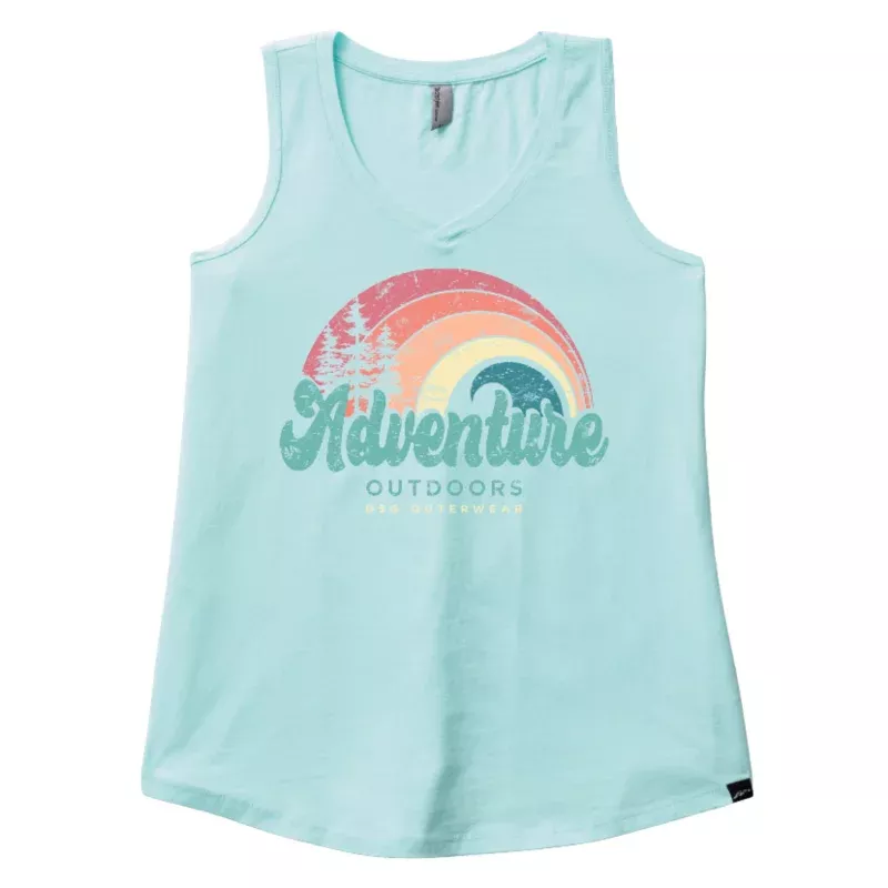 Rainbow V Neck Tank|Arctic|Small&Medium&Large&XL&2XL