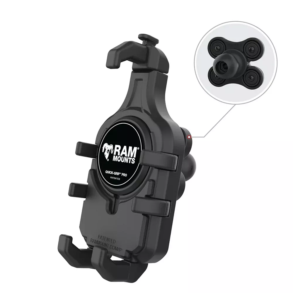 Ram Mount RAM Quick-Grip Pro Phone Holder w/BallVibration Damper [RAM-HOL-PD5BVU]