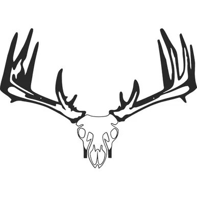 Raxx Crossbow Hanger Whitetail Skull, Black