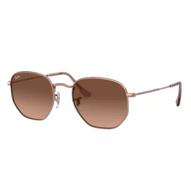 Ray-Ban Hexagonal Bronze Frame Brown Lens Polarized Flat.Standard