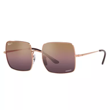 Ray-Ban Square Gold Frame Red Lens Polarized Standard