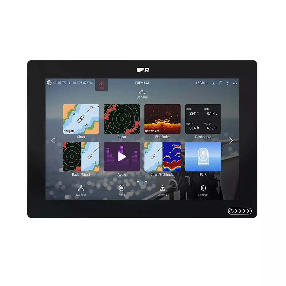 Raymarine Axiom 2 RV 12" Chartplotter/Fishfinder w/RealVision 3D Sonar & Lighthouse North America Chart - No Transducer - E70725-00-102