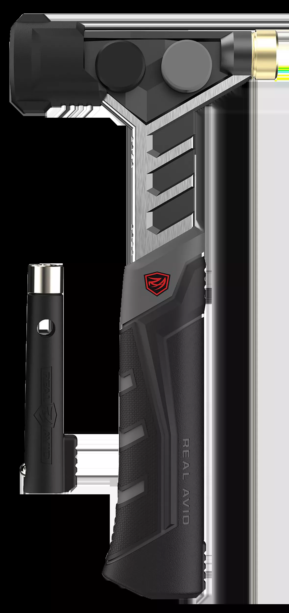 Real Avid Armorer's Hammer Black Stainless Features Magnetic Pin Starter & Interchangeable Heads
