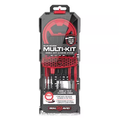 Real Avid Gun Boss, Multi-Kit, Home and Field Double Duty Professional Gun Cleaning, Fits .270, .280, 7mm, Rifle AVGBMK270