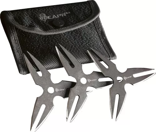Reapr 3-piece Chuk Stars Set - W/belt Holster 1.75"
