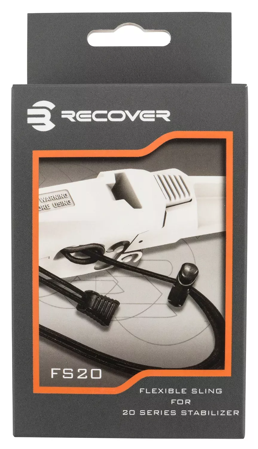 Recover Tactical 20/20Black Elastic Sling compatible with all Recover Tactical Stabilizer Braces