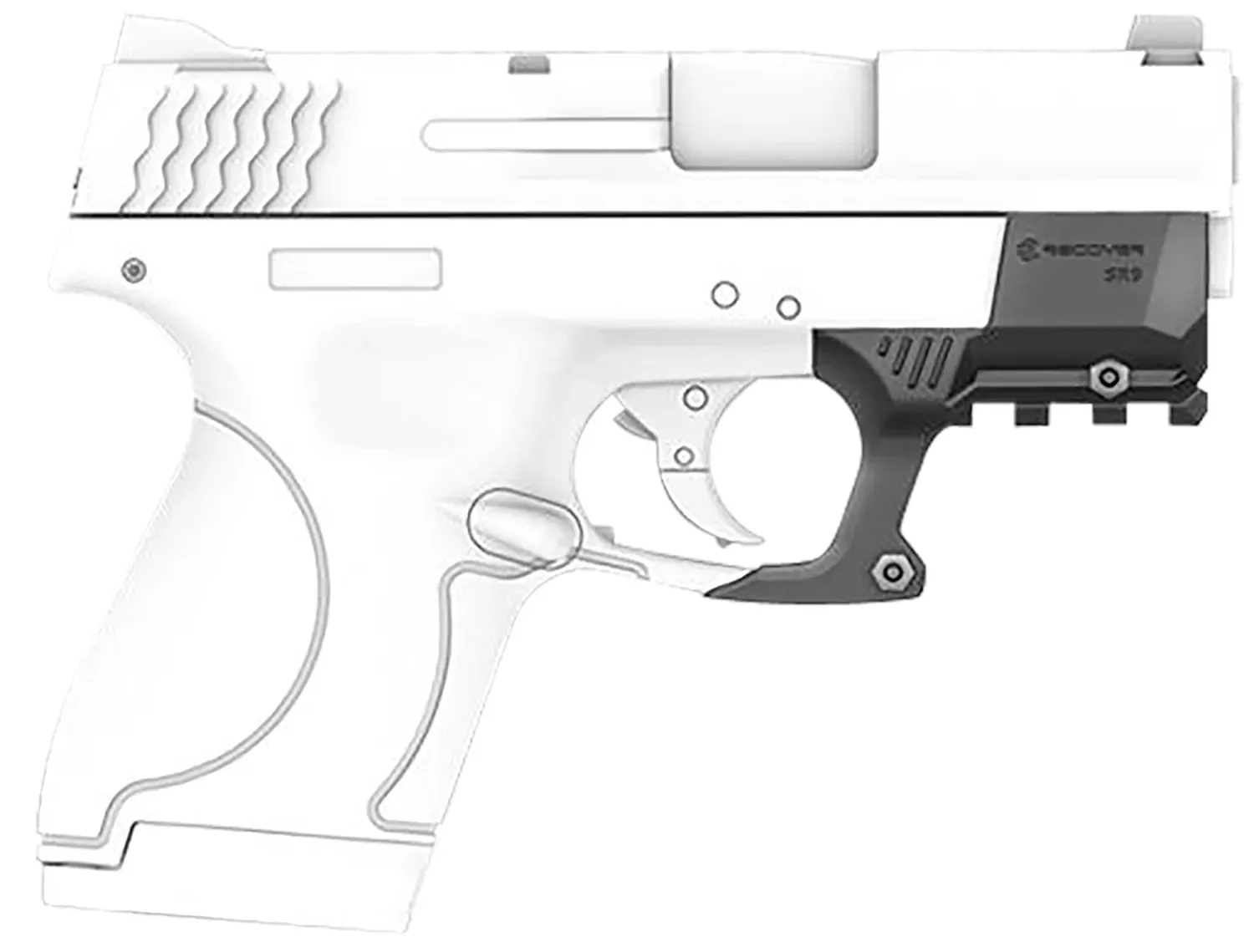 Recover Tactical Rail Adapter for S&W Shield, Shield Plus